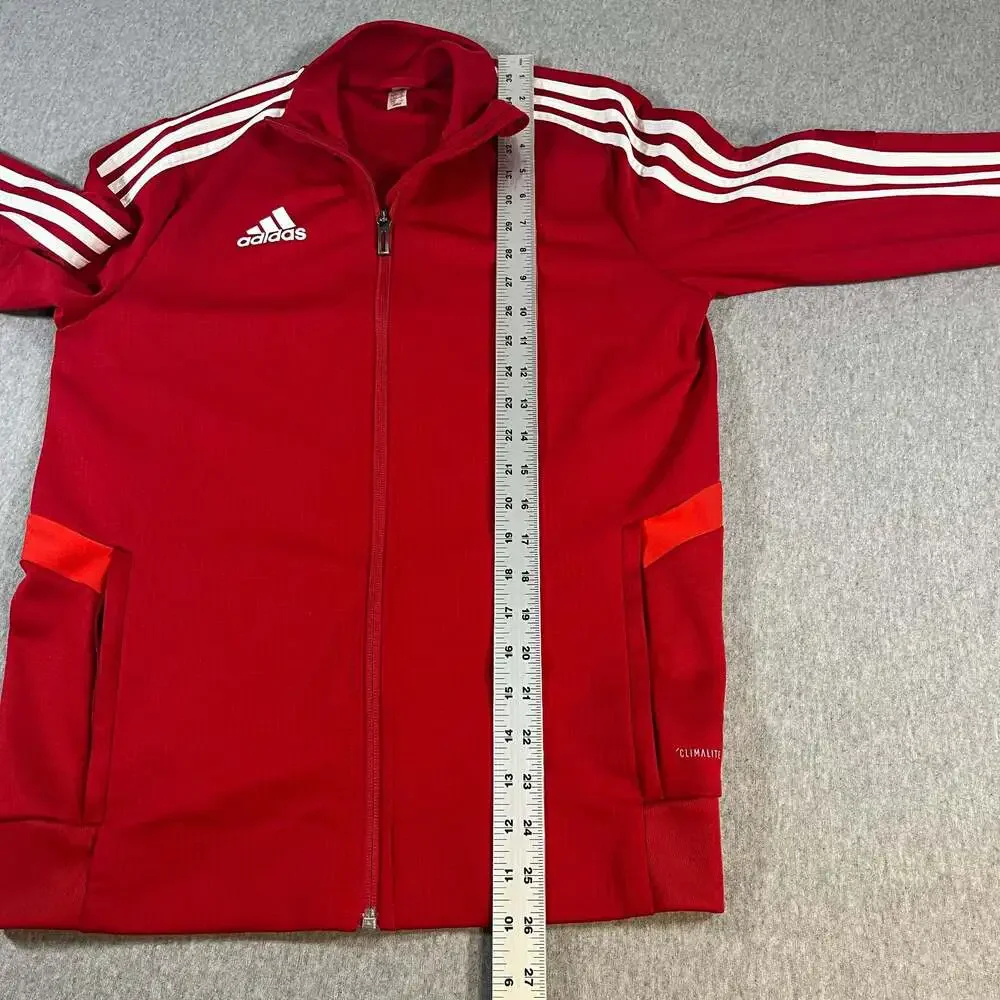 Adidas Tiro 19 Climalite Full Zip Red Track Jacket Youth Size Large